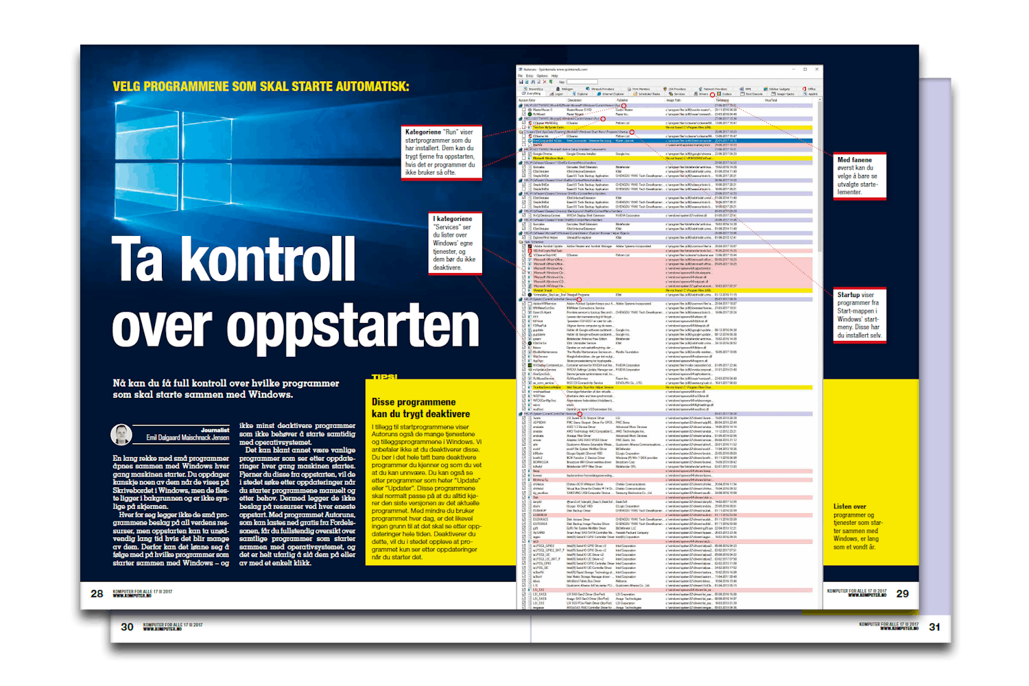 Ta kontroll over oppstarten i Windows 10